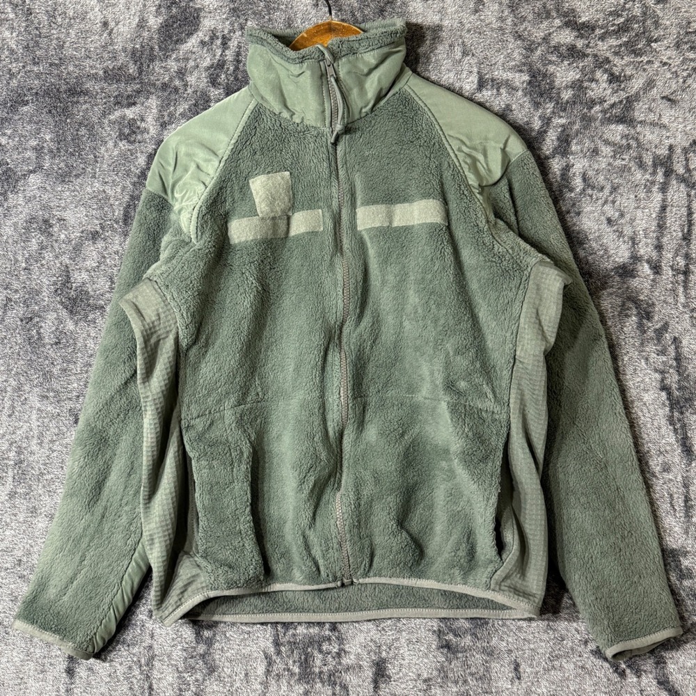 US Military Cold Weather Fleece Jacket Gen III Small Regular Sage Green Full Zip
